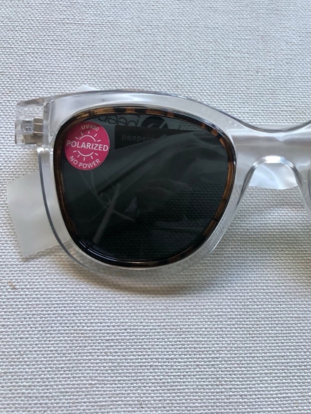 NEW Laguna Clear with Tortoise Peepers‎ Polarized Sunglasses